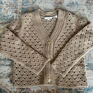 Vince Crochet Cardigan